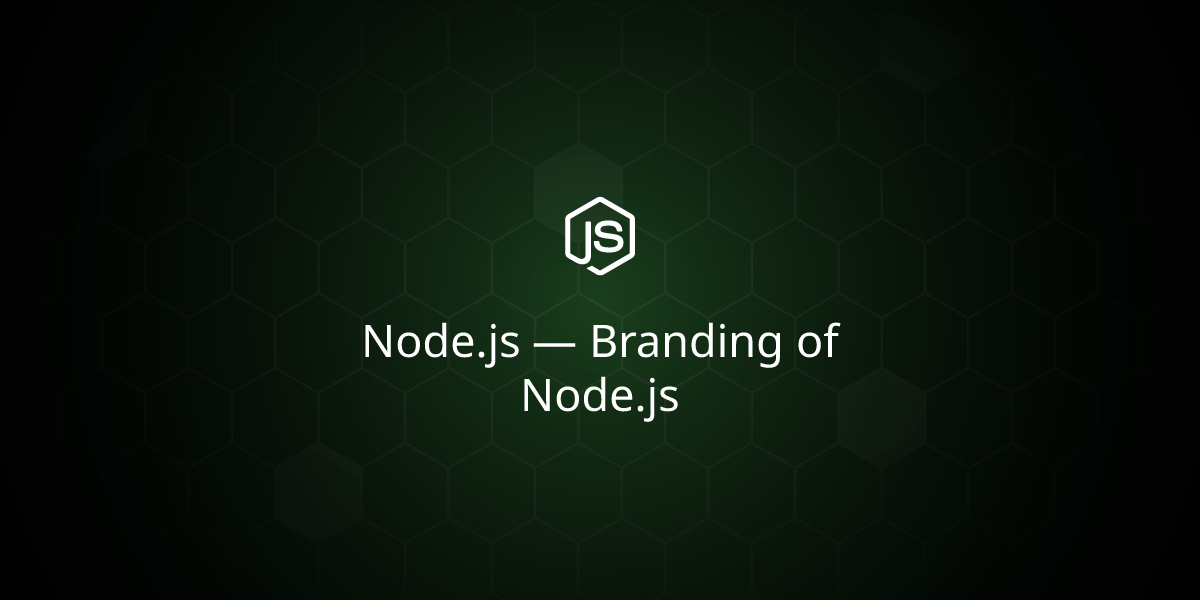 Node.js — Branding of Node.js
