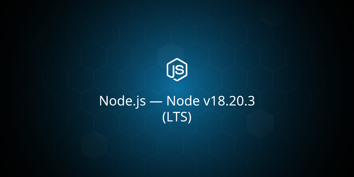 Node v18.20.3 (LTS)