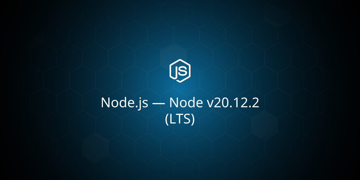 Node v20.12.2 (LTS)