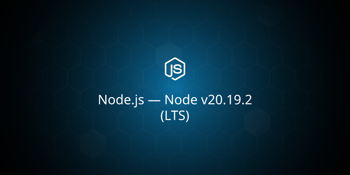 Node v20.19.2 (LTS)
