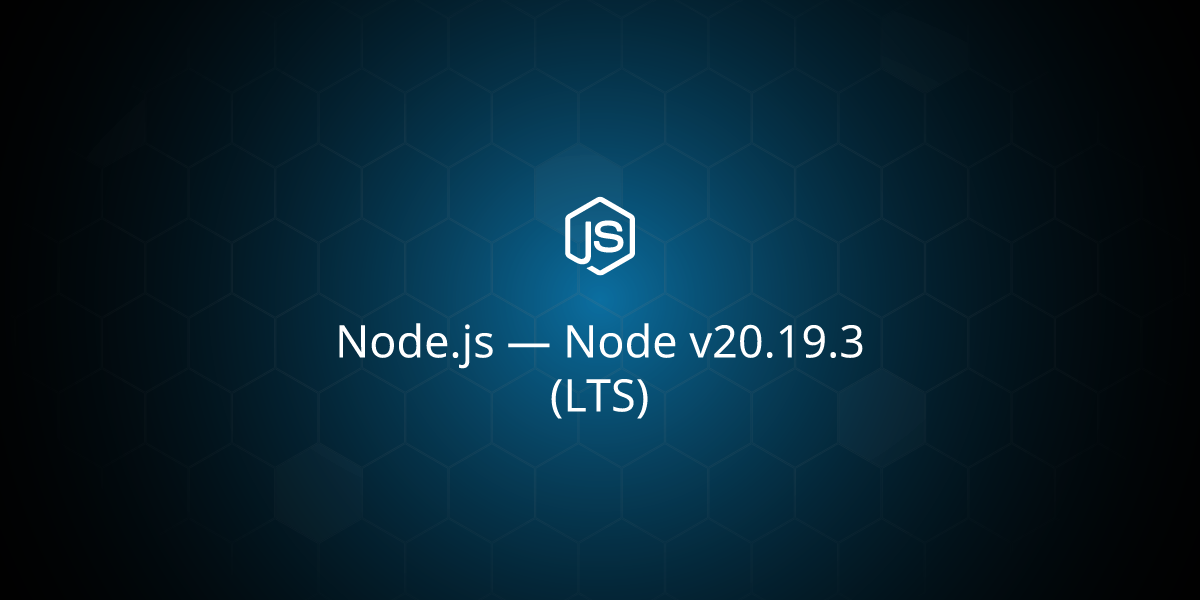 Node v20.19.3 (LTS)