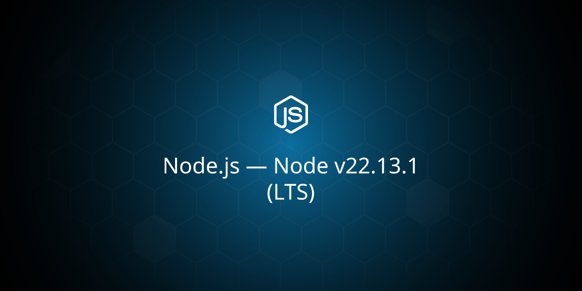 Node v22.13.1 (LTS)