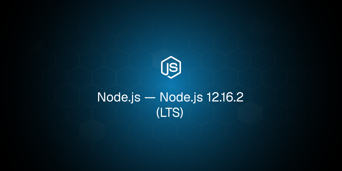 Node.js 12.16.2（长期支持版）